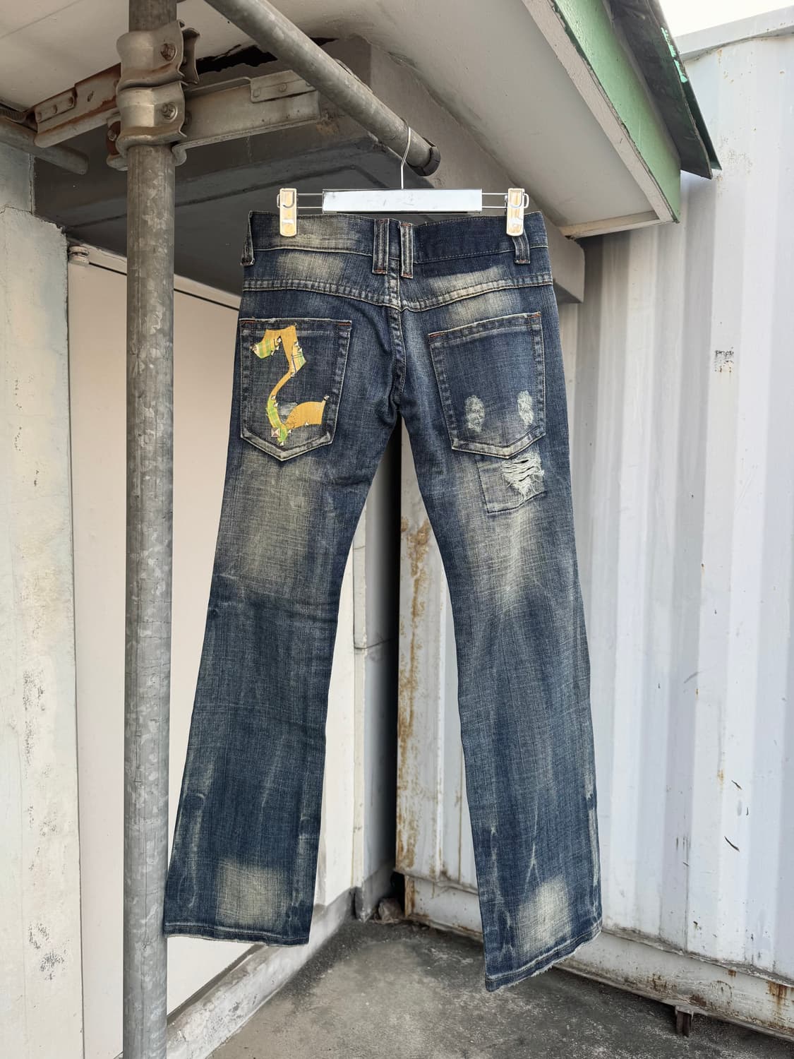 Stud distressed pants 상품이미지4