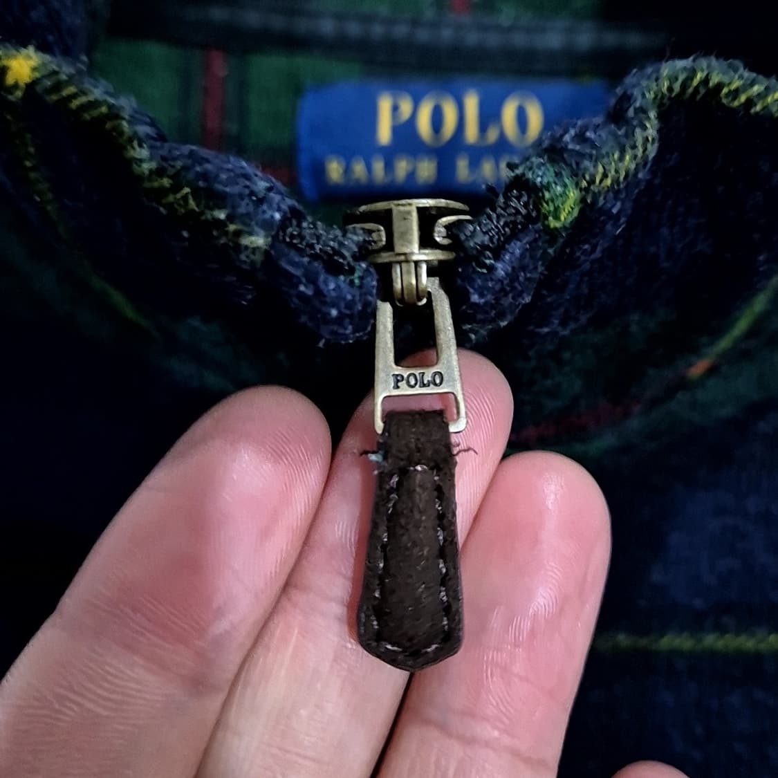 폴로 랄프로렌 하프집업 블랙와치 니트 상품이미지4