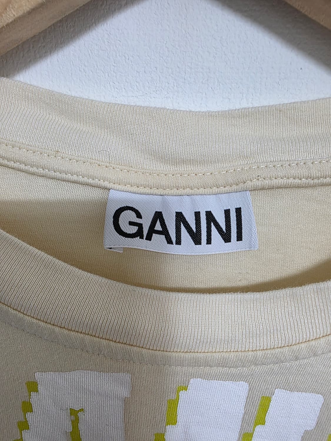 GANNI (가니) 베이지 스마일 오가닉 코튼 롱슬리브 S 상품이미지3
