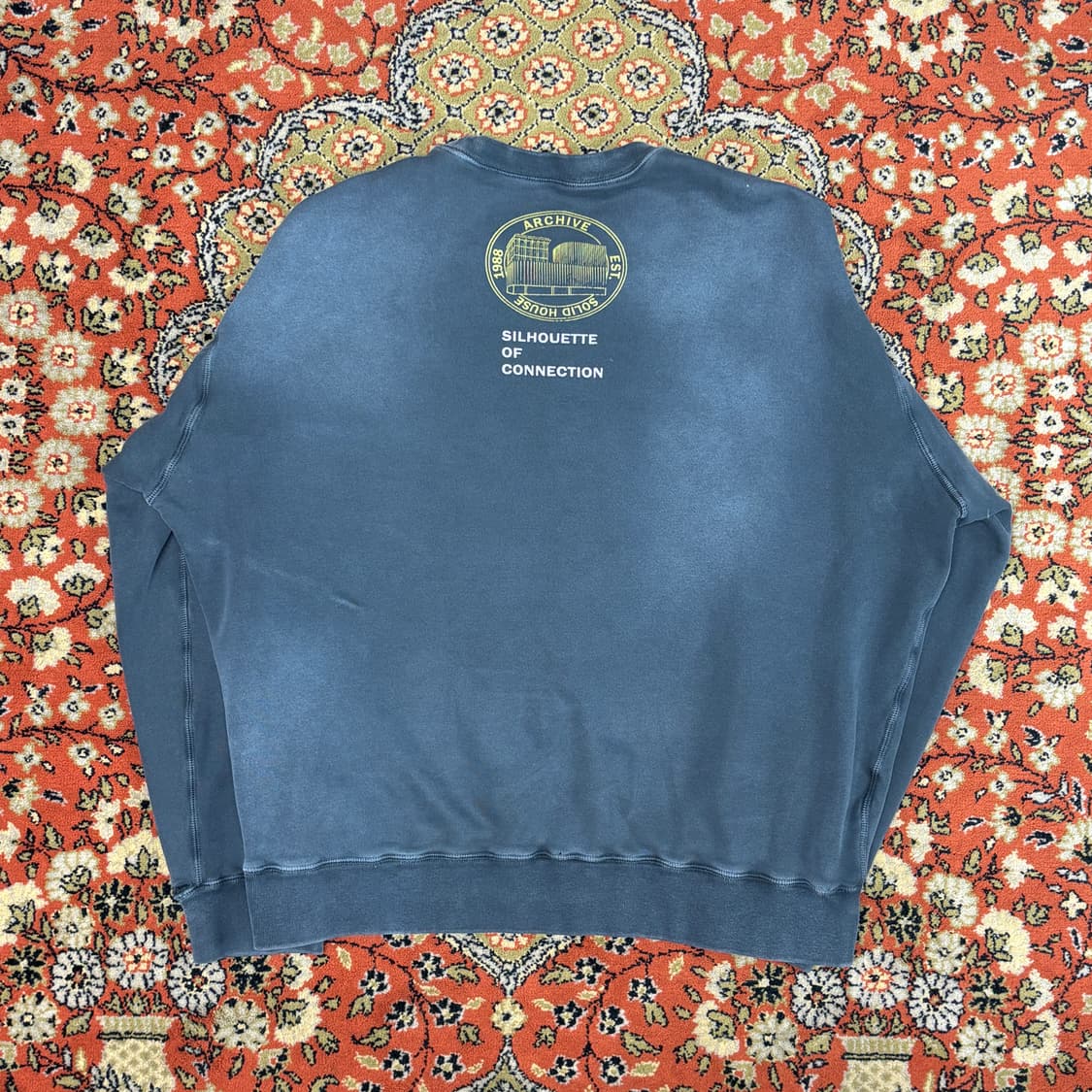 [48] 솔리드옴므 빈티지블루 맨투맨  상품이미지2