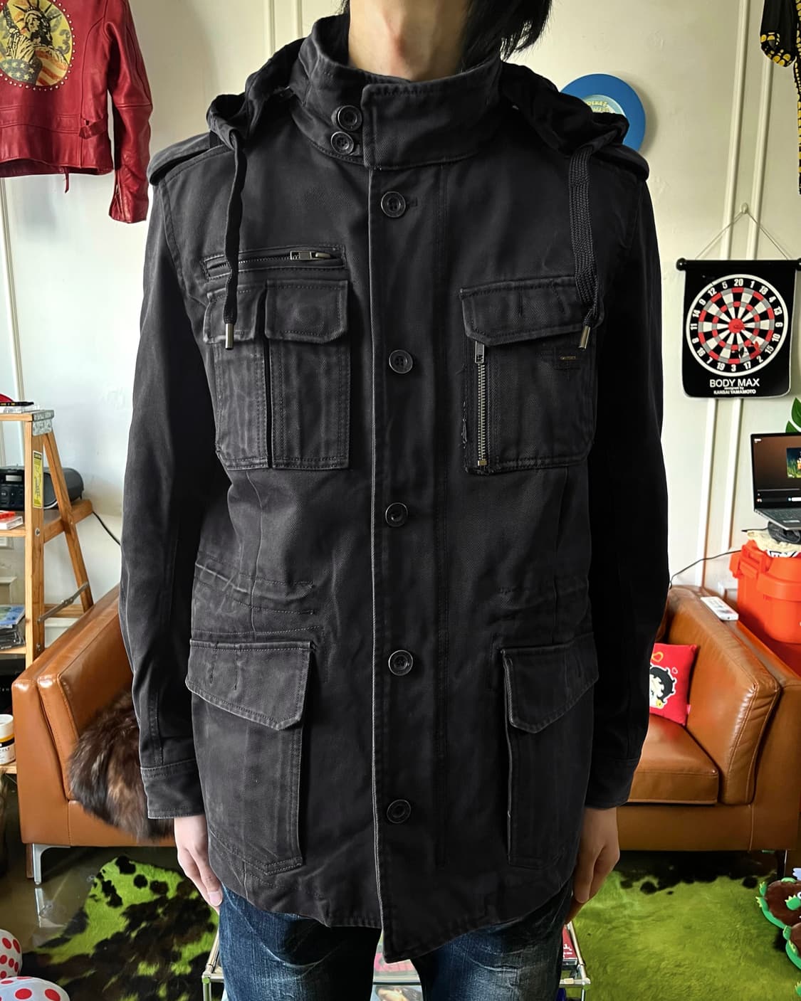 2000s Old DIESEL Military Field Jacket 상품이미지2