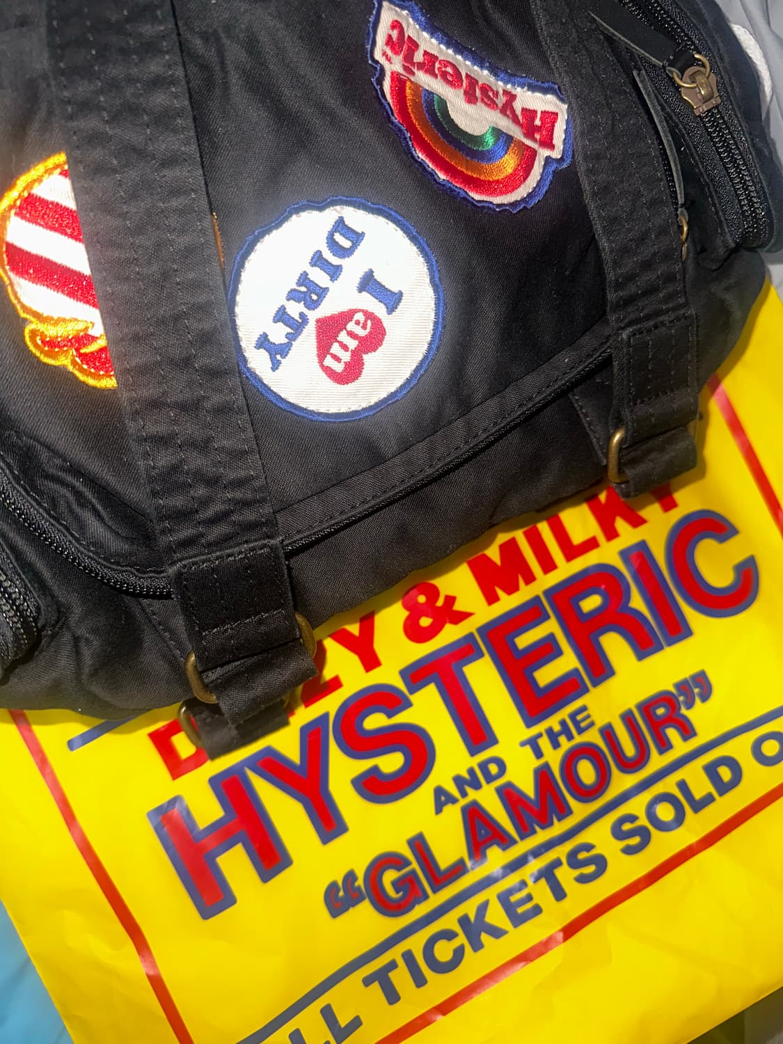 히스테릭 글래머 패치 스크래치 미니 보스턴 백 상품이미지2