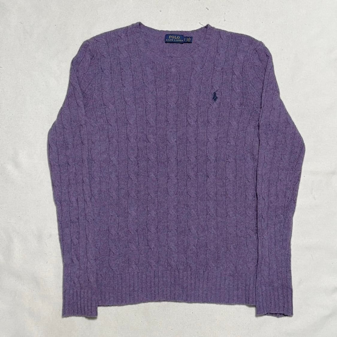 S 폴로랄프로렌 퍼플 메리노 울 캐시미어 니트 상품이미지2