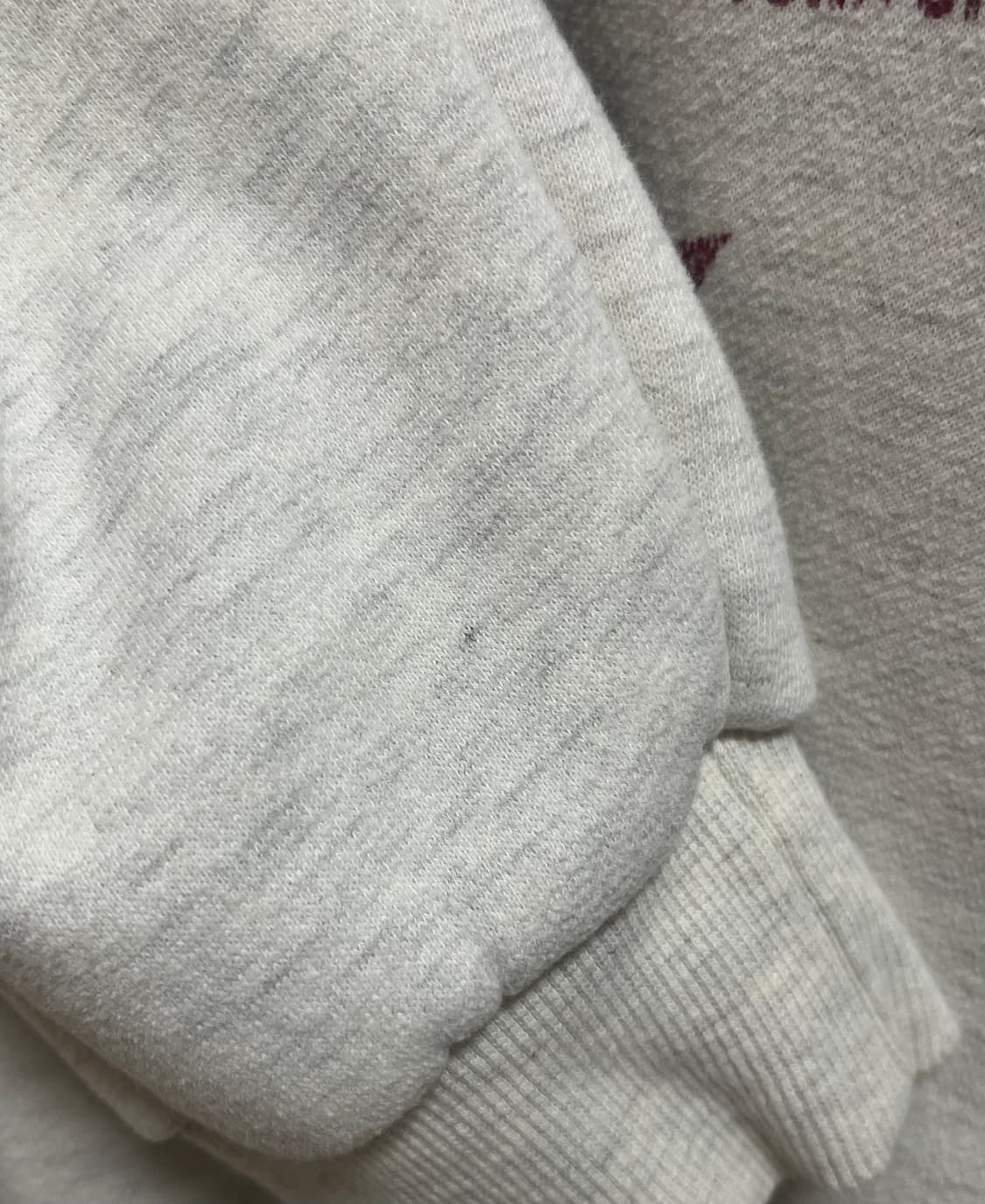 빈티지 레터링 아이보리 기모 긴팔 맨투맨 상품이미지6