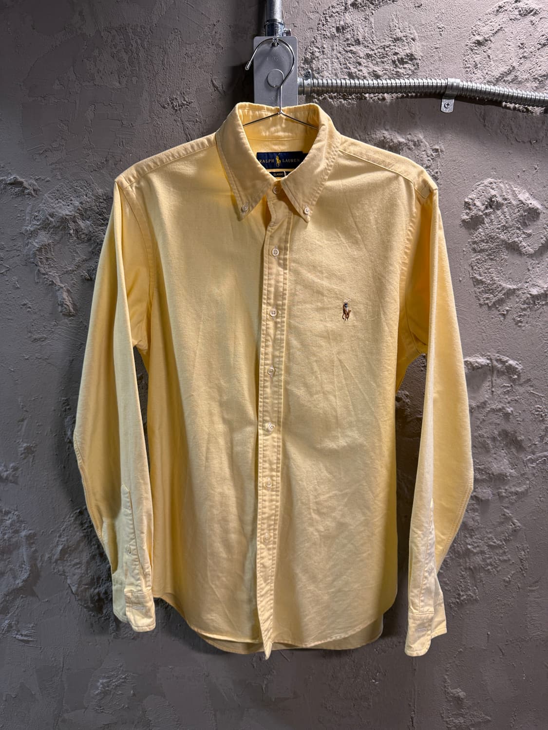 폴로 랄프로렌 클래식핏 옥스포드 셔츠 옐로우 SP 상품이미지1