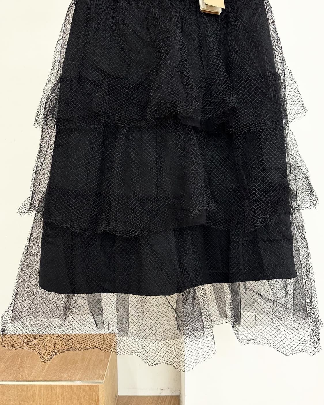 버버리 블랙 티어드 튤 에이라인 스커트  상품이미지3