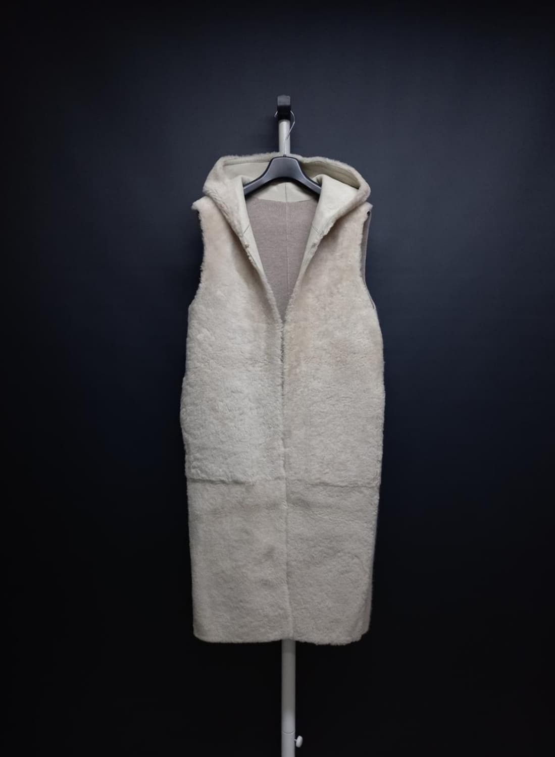 SO WOOL 쏘울 리버시블 리얼 램스킨 양모 맥시 베스트 상품이미지1