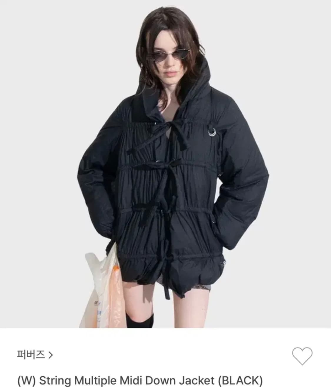 String Multiple Midi Down Jacket 상품이미지2