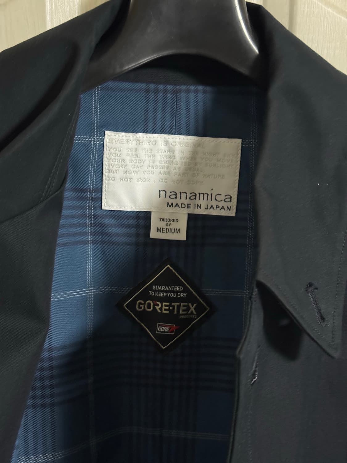 나나미카 24fw 고어텍스 발마칸 코트 네이비 M 상품이미지2