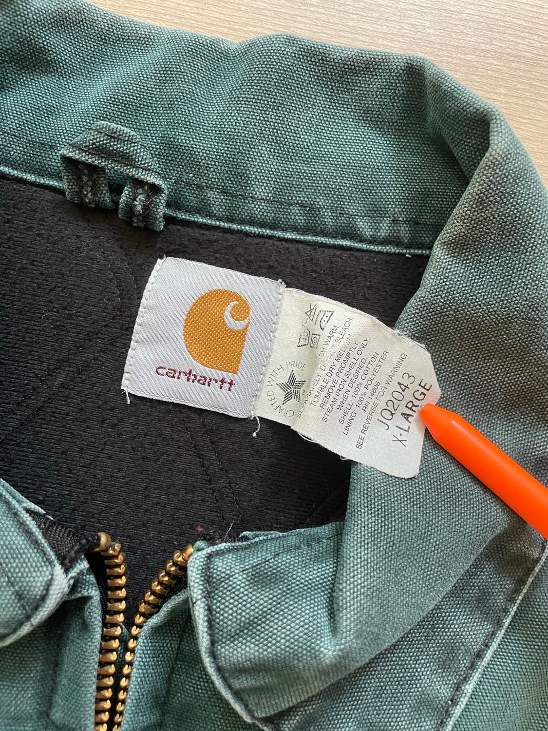 90s 칼하트 산타페 자켓 헌터 그린 HTG 상품이미지3