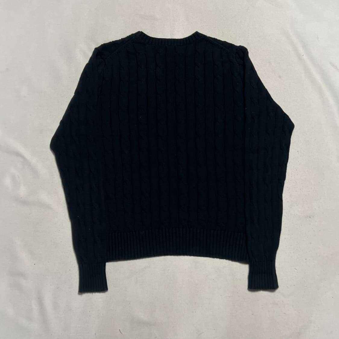 M 폴로랄프로렌 코튼 케이블 블랙 니트 상품이미지3