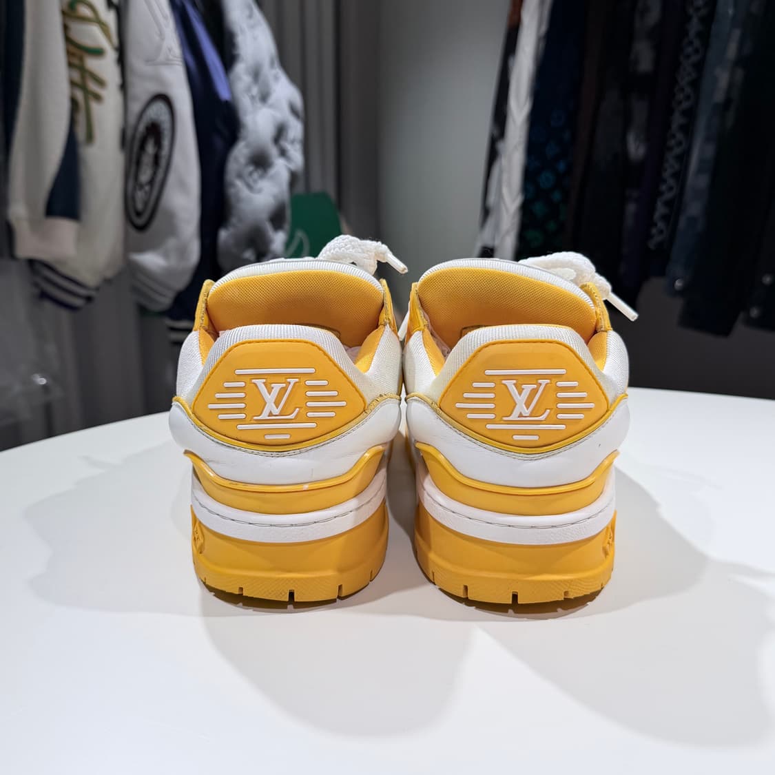 (A/7) / 루이비통 LV 트레이너 맥시 스니커즈 옐로우 상품이미지4