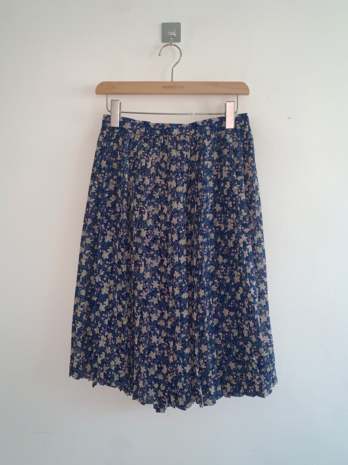 Floret long skirt(blue) 상품이미지1