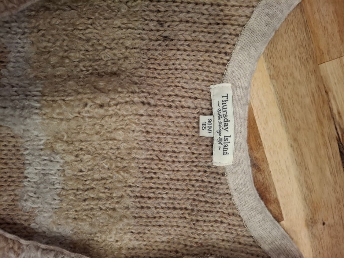 (마지막특가) 써스데이아일랜드 니트 베스트 m 상품이미지2