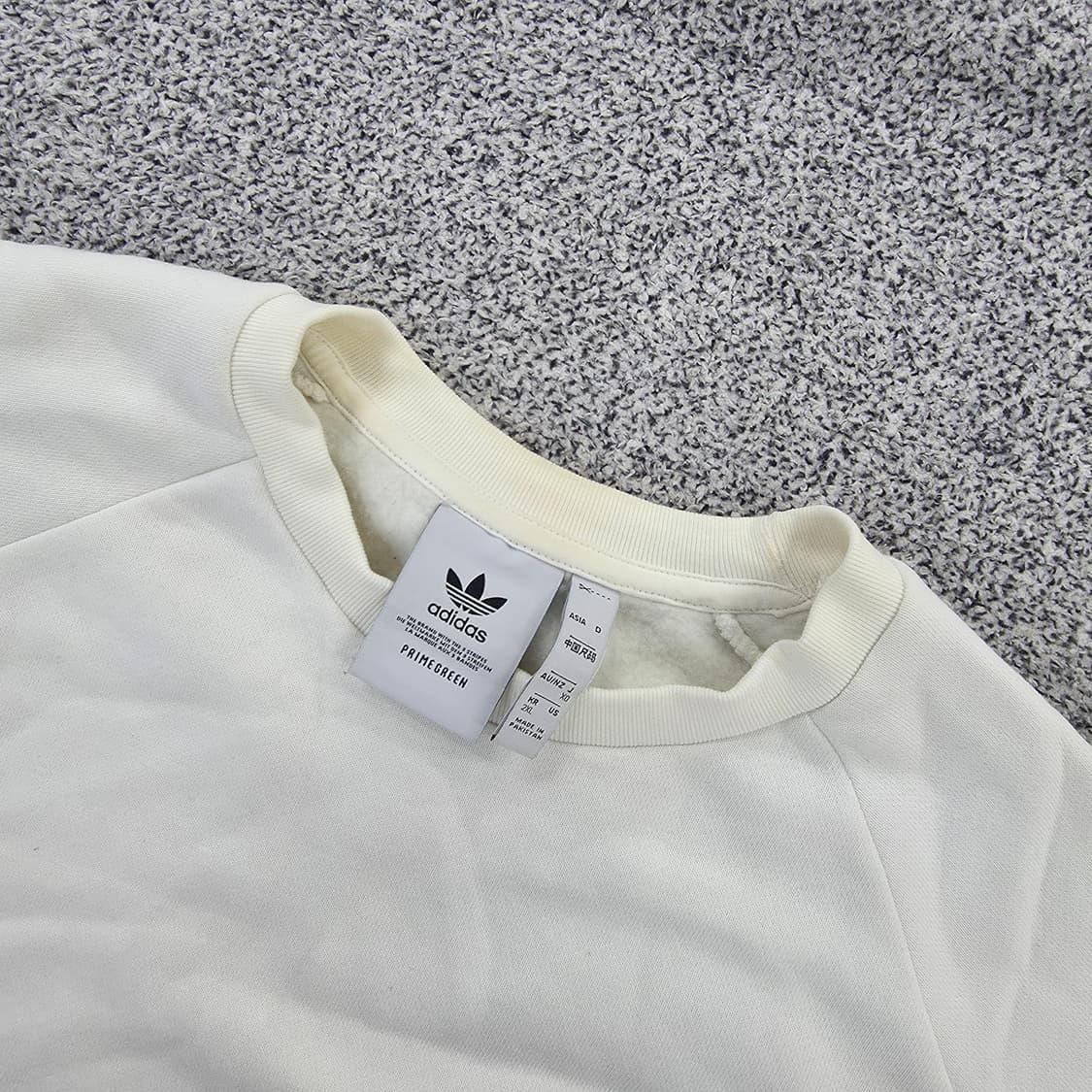 [2XL] 아디다스 기모 스몰로고 라운드 맨투맨 1217J1 상품이미지2