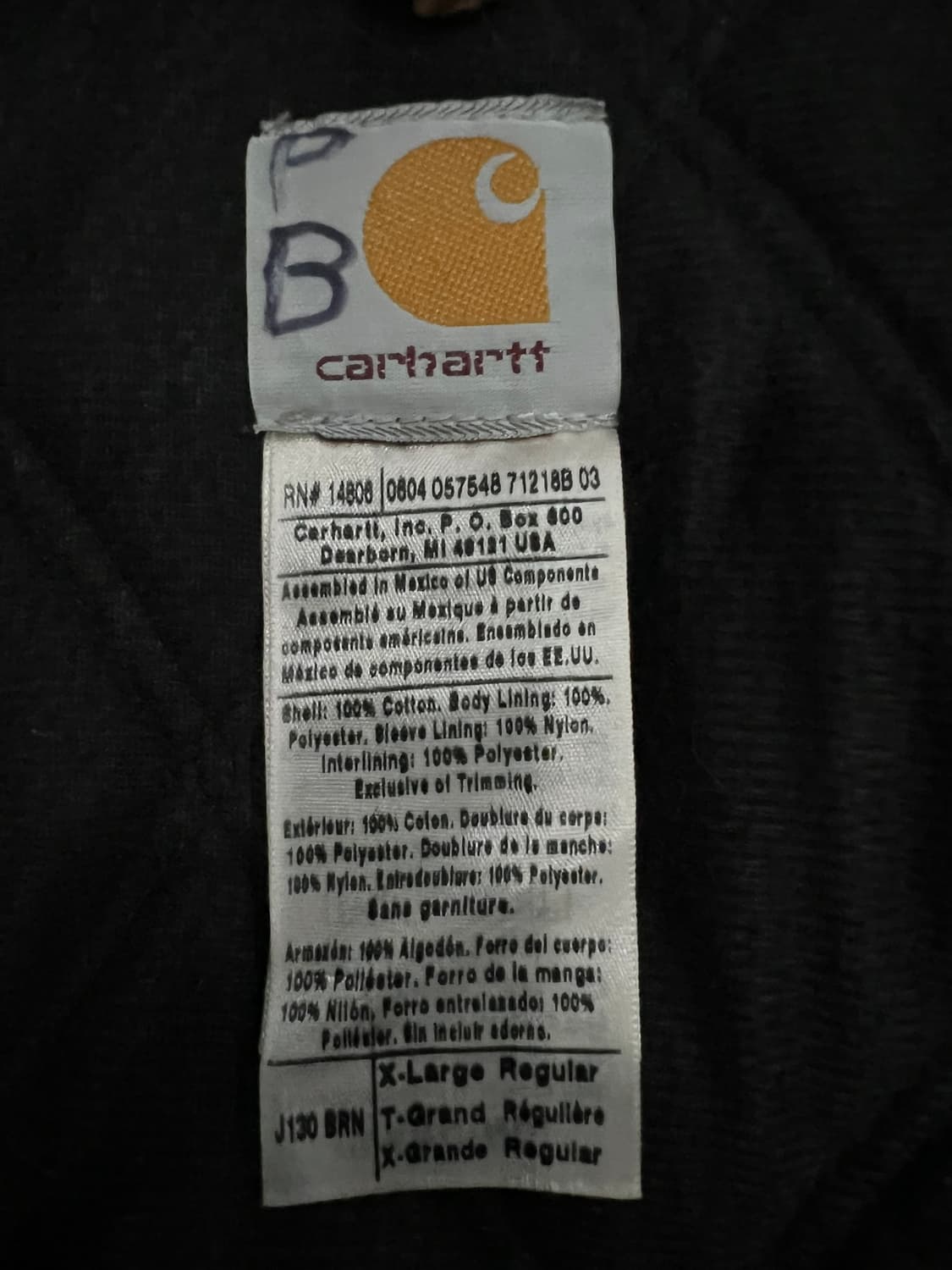(XL)칼하트 덕 액티브 후드자켓 J130 BRN 칼하트브라운 상품이미지4