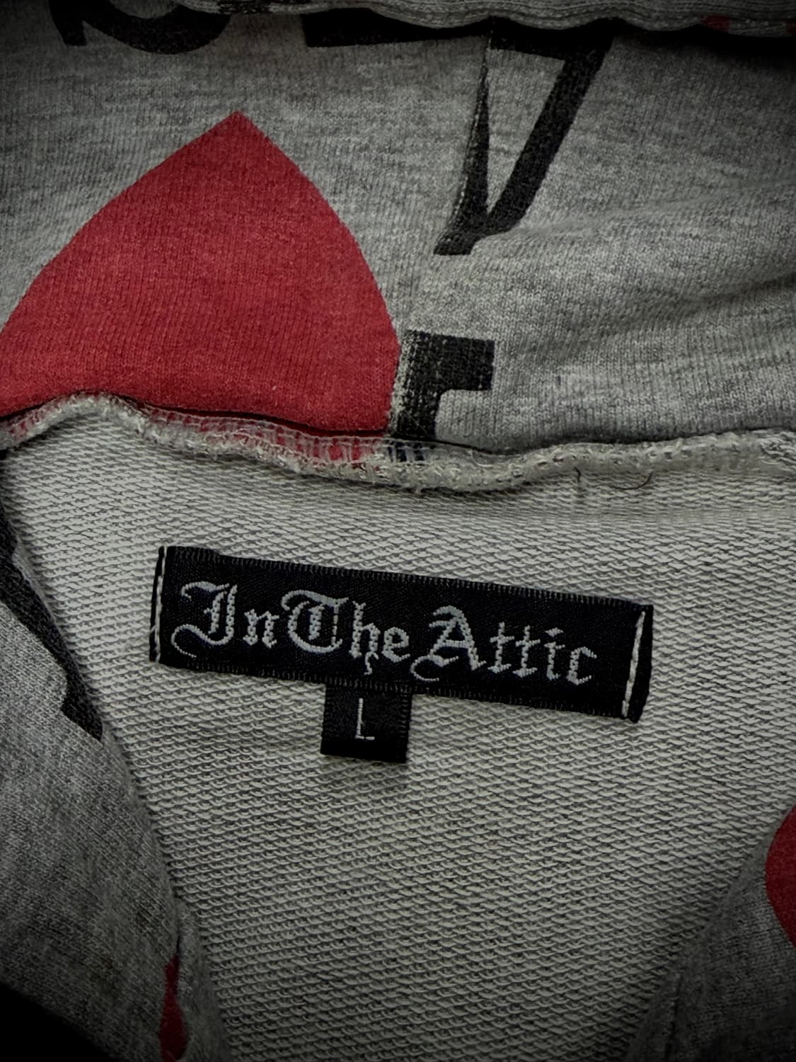 In The Attic 하트 스타 그래픽 반팔 후드집업 상품이미지9