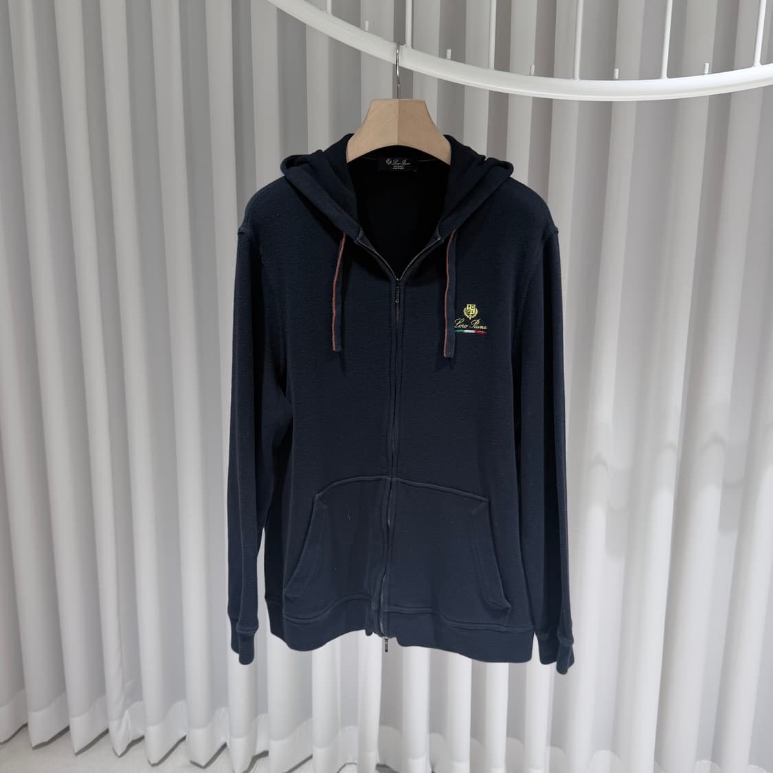 (A+/XXL) / 로로피아나 호시 후드 봄버 블랙 자켓 상품이미지2