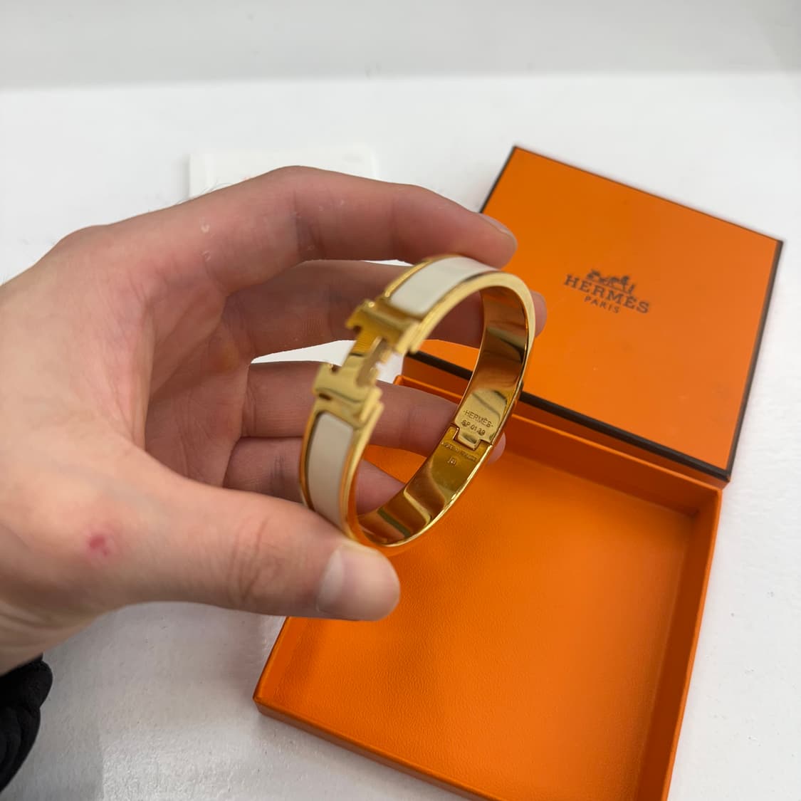 [pm] 에르메스 클릭아슈 화이트 골드 상품이미지6