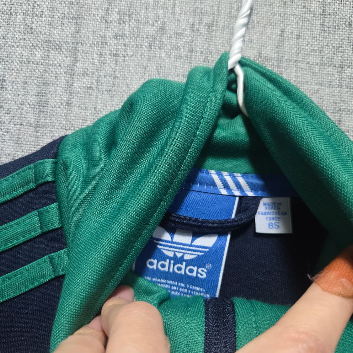 아디다스 파이어버드 유로파 네이비/그린  트랙탑 져지  상품이미지6