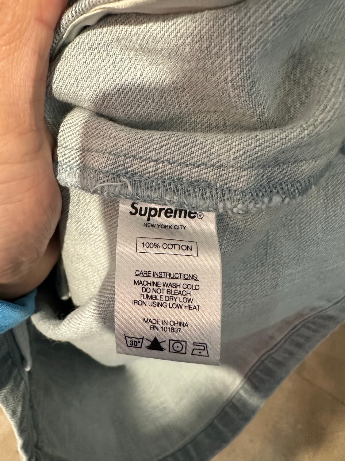 Supreme 14SS 데님 후드 코치 자켓 상품이미지3