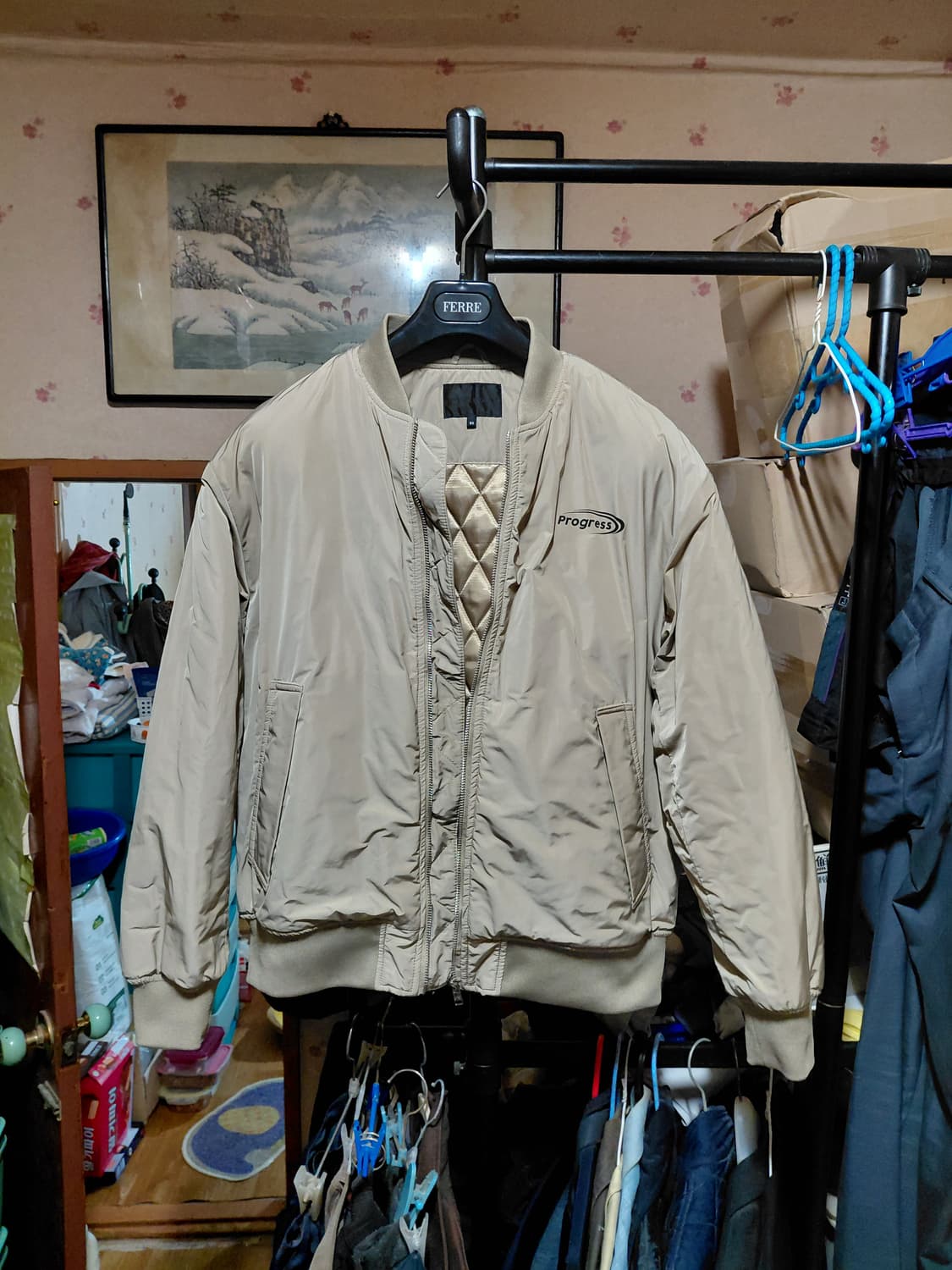 [클라이드엔]프랭크스톤 오버핏 항공점퍼 95사이즈  상품이미지3