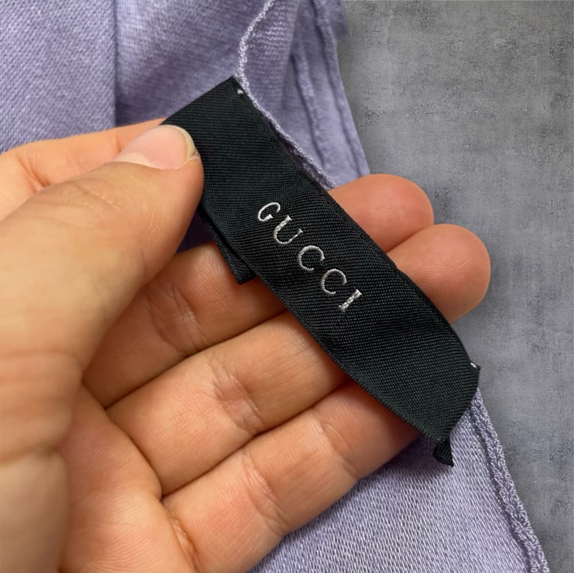 구찌 Gucci 라벤더 GG 자카드 울 실크 숄 스카프 상품이미지2