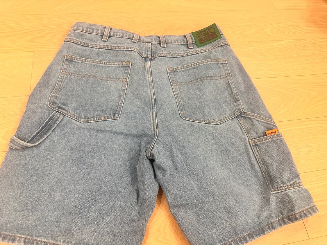 버터 굿즈 데님 반바지 상품이미지2