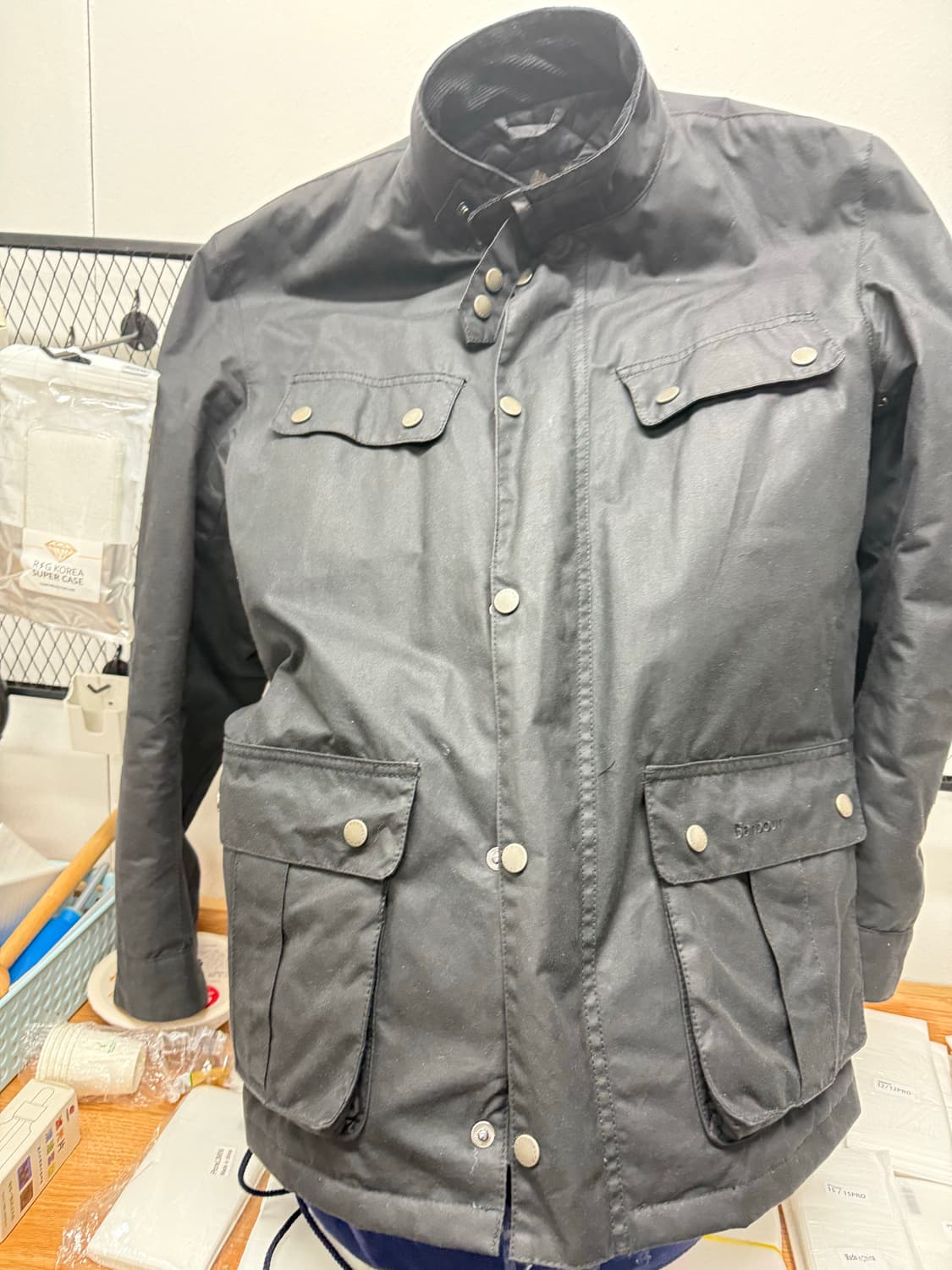 바버 인터네셔널 듀크 블랙 m사이즈 상품이미지1