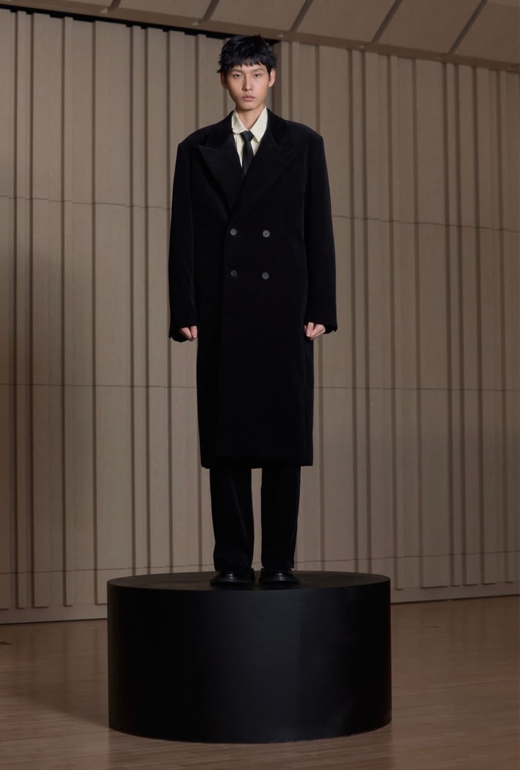 STU 클래식 코듀로이 코트 블랙M 상품이미지1