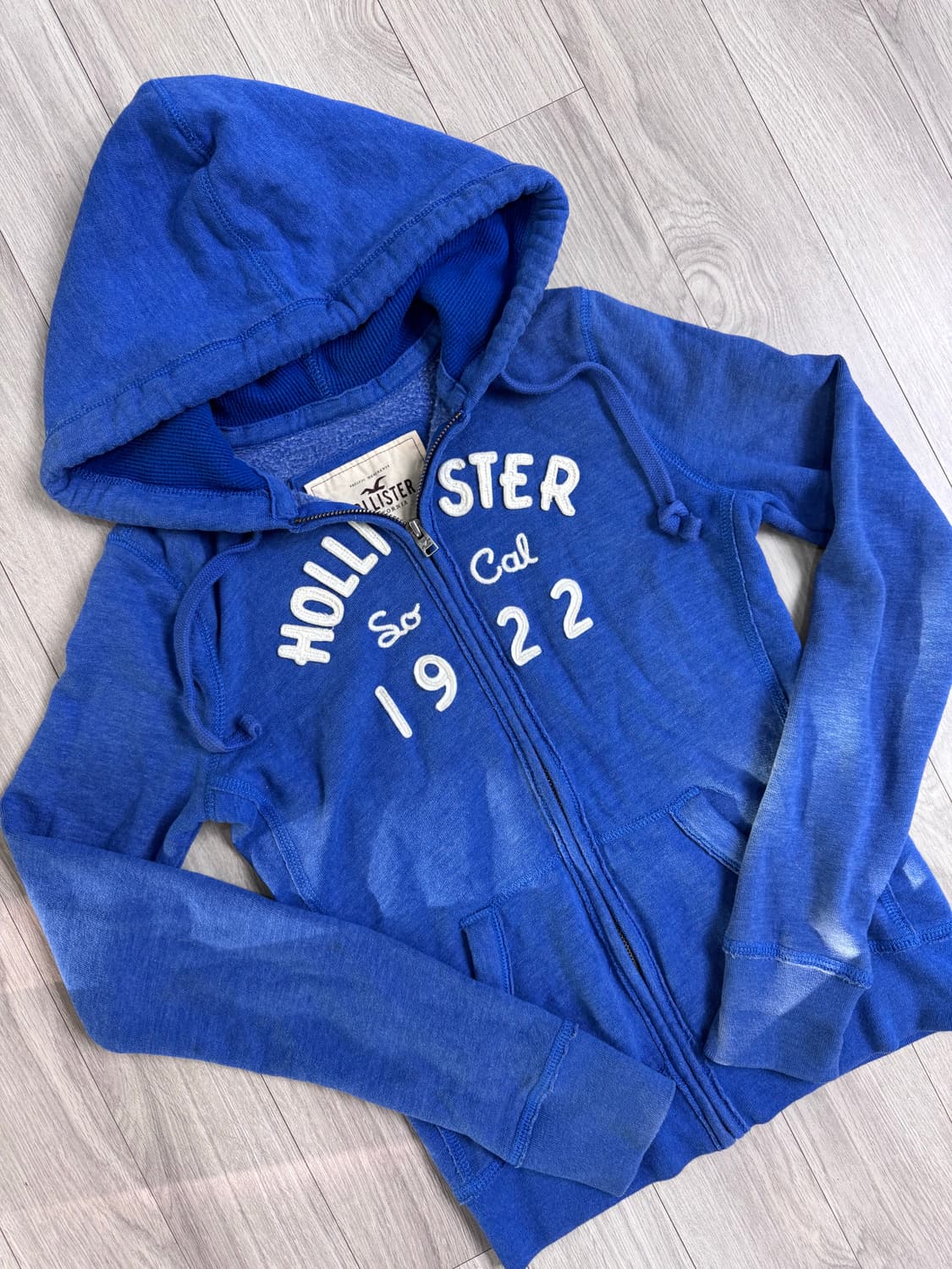 홀리스터 슬림핏 후드집업 블루 상품이미지3