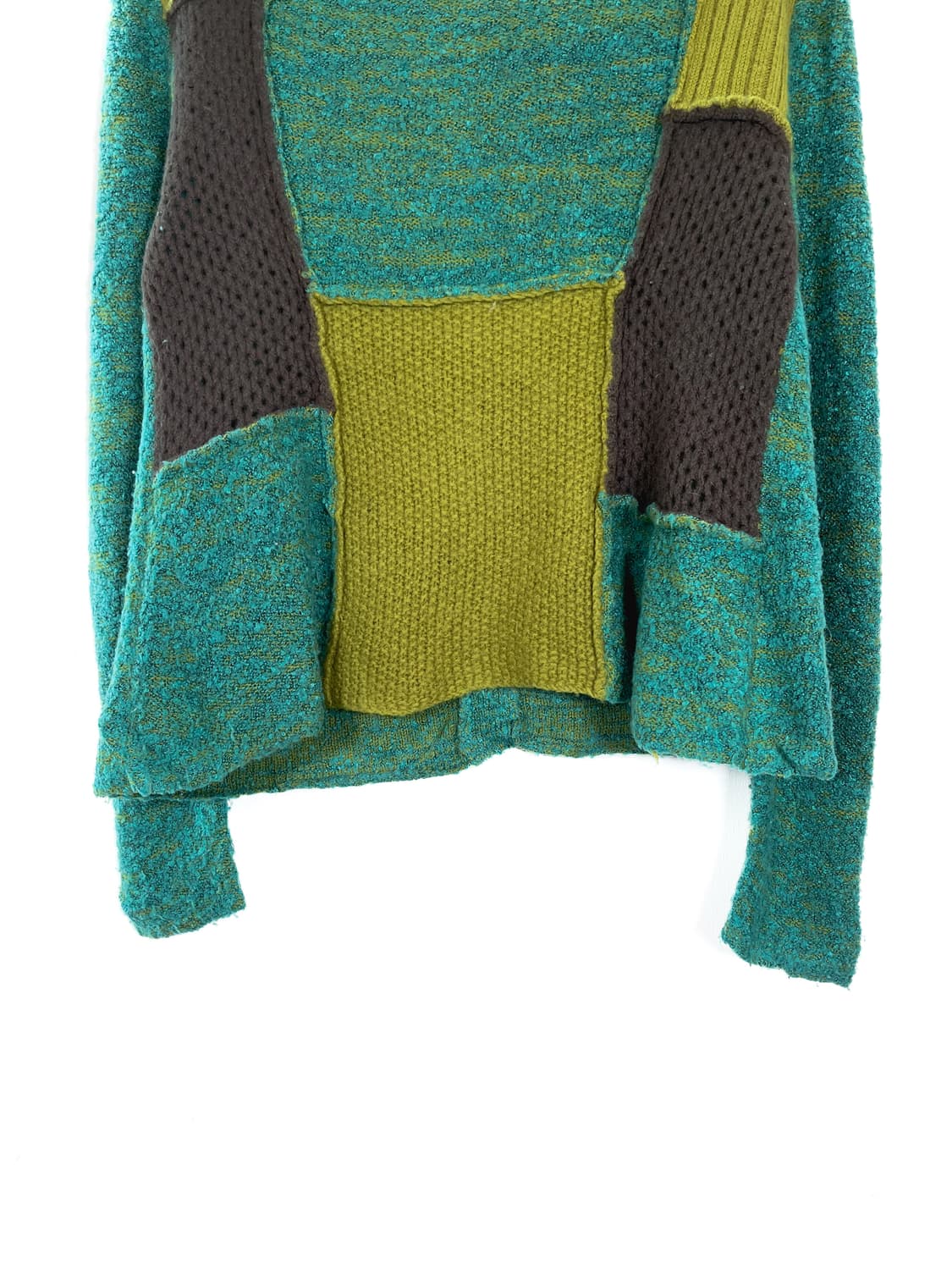 빈티지 패치워크 울 블렌드 니트 가디건 상품이미지5