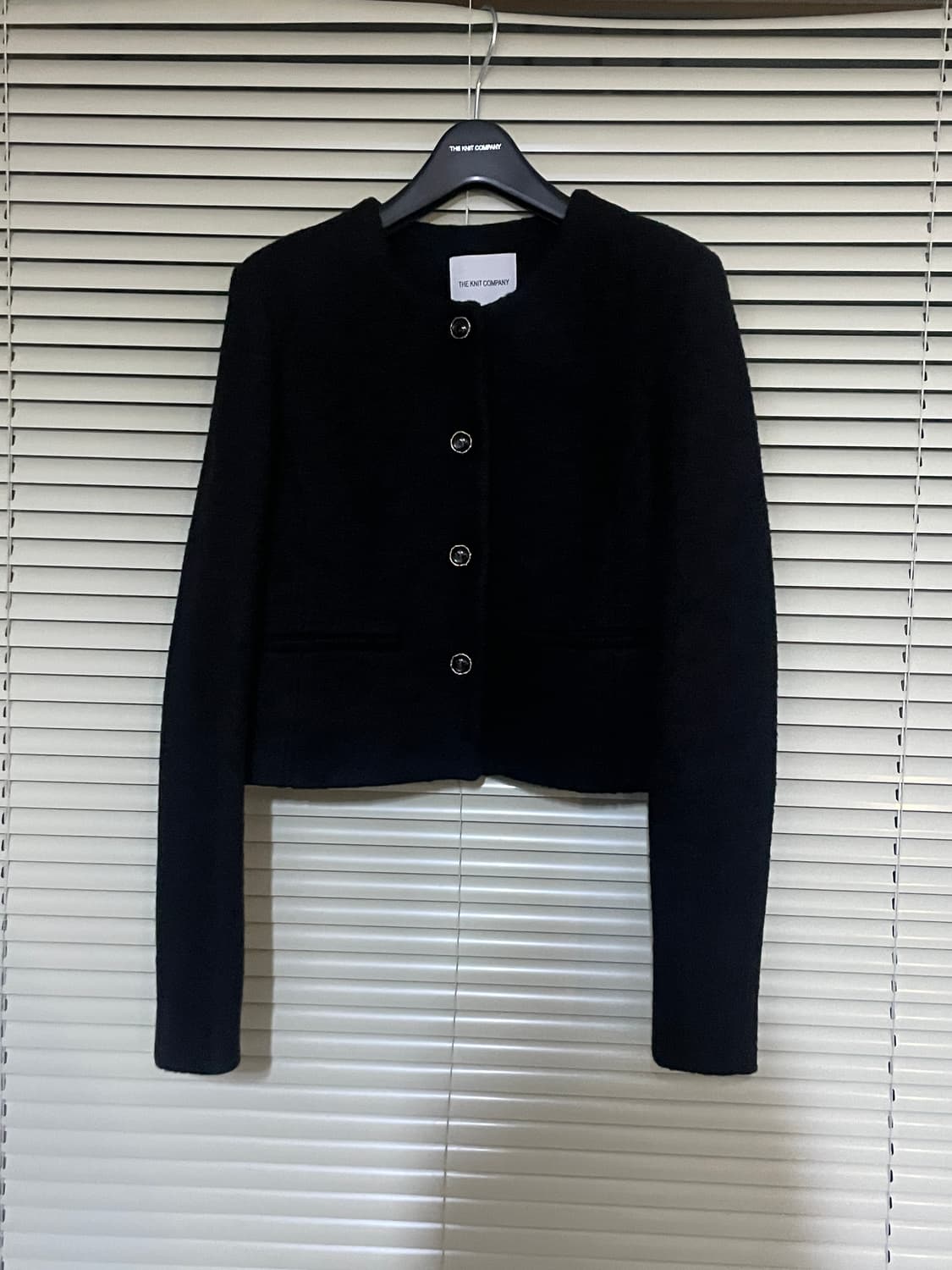 더니트컴퍼니 울 블렌드 트위드 자켓 black 상품이미지5