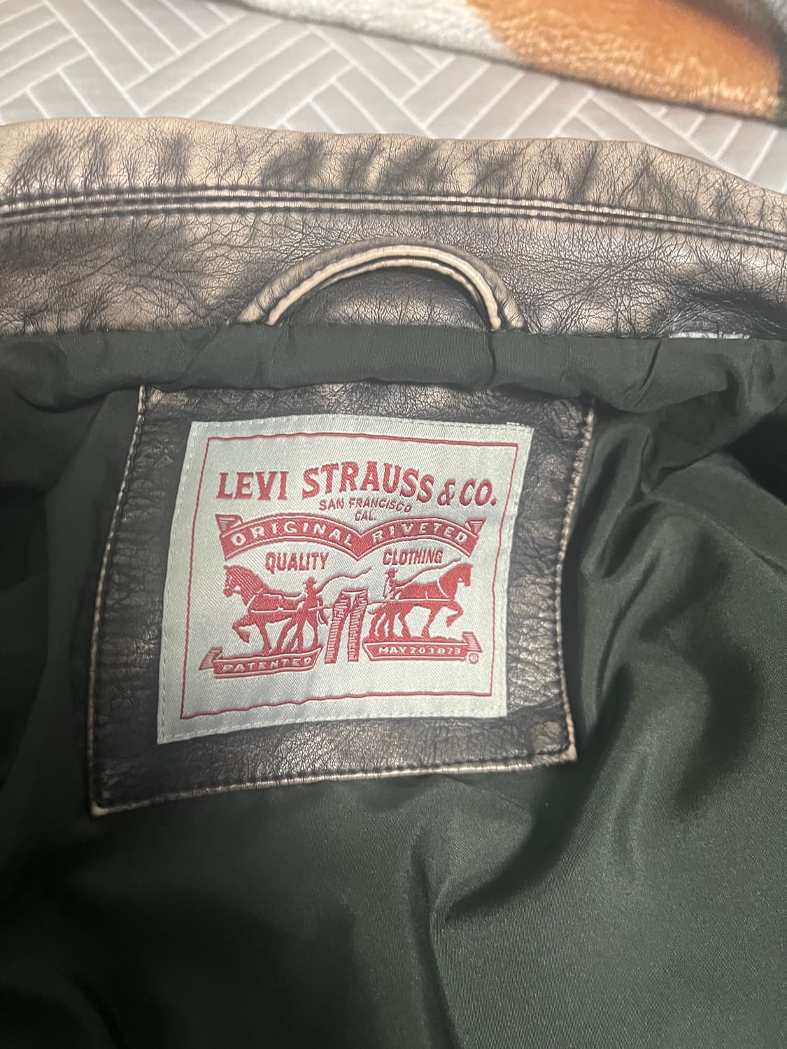 빈티지 리바이스 싱글 레더 자켓 상품이미지6