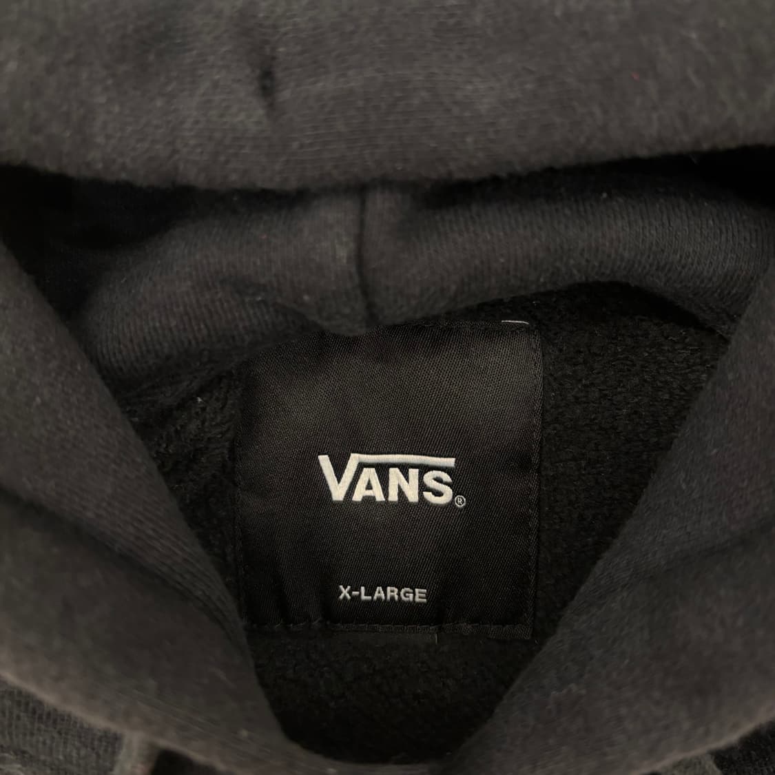 반스 빅로고 블랙 후드티 상품이미지3