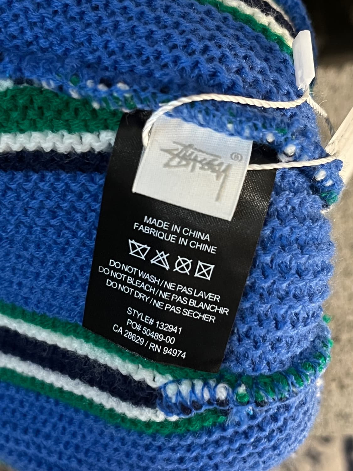 스투시 버티칼 스트라이프 비니 상품이미지5