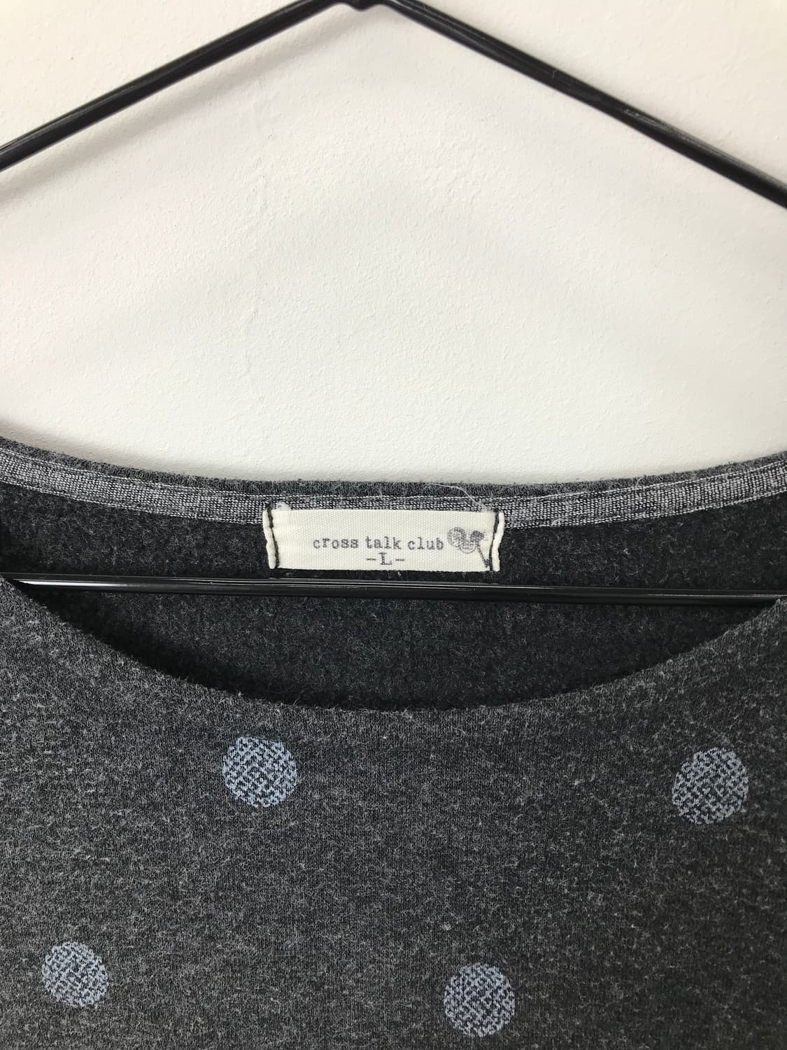 Jpn Grey Pin-dot Knit Dress 상품이미지3