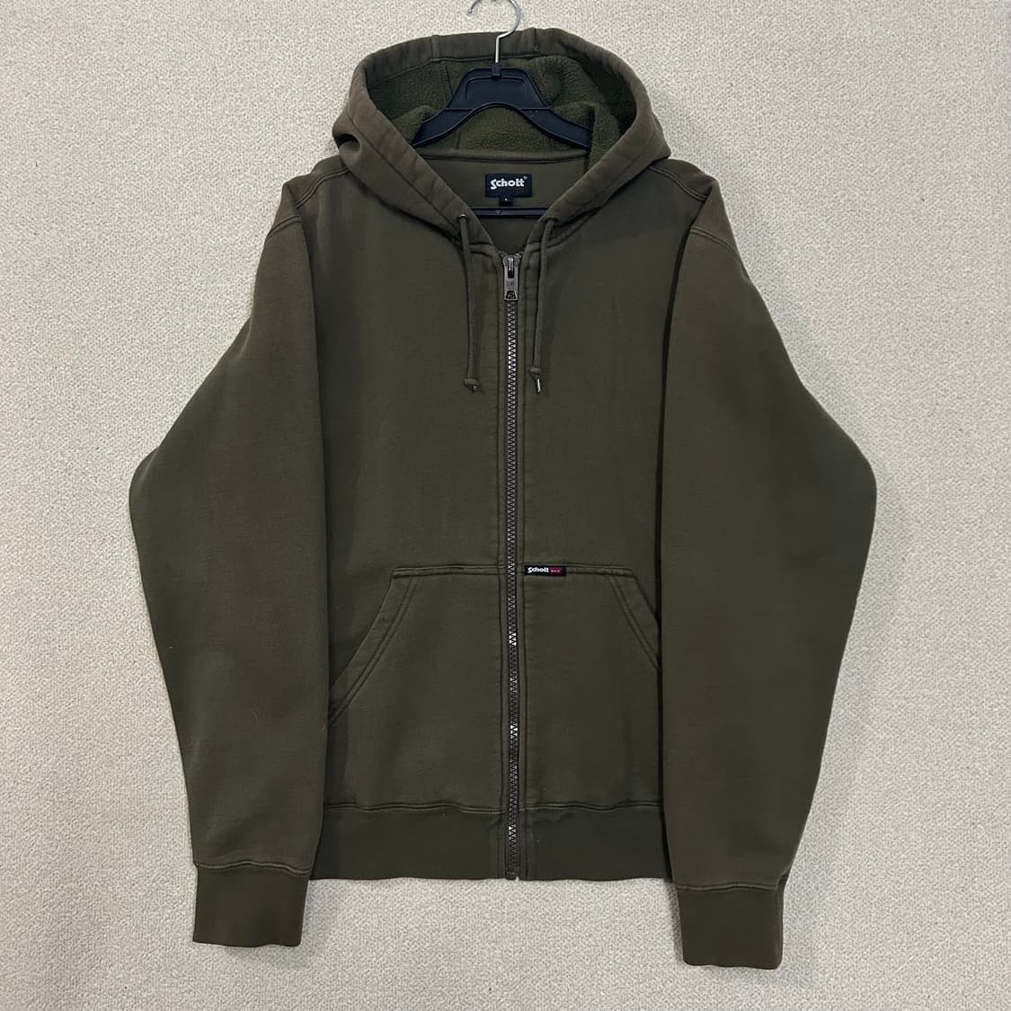 (L) 쇼트 NYC 기모 후드 집업  상품이미지4