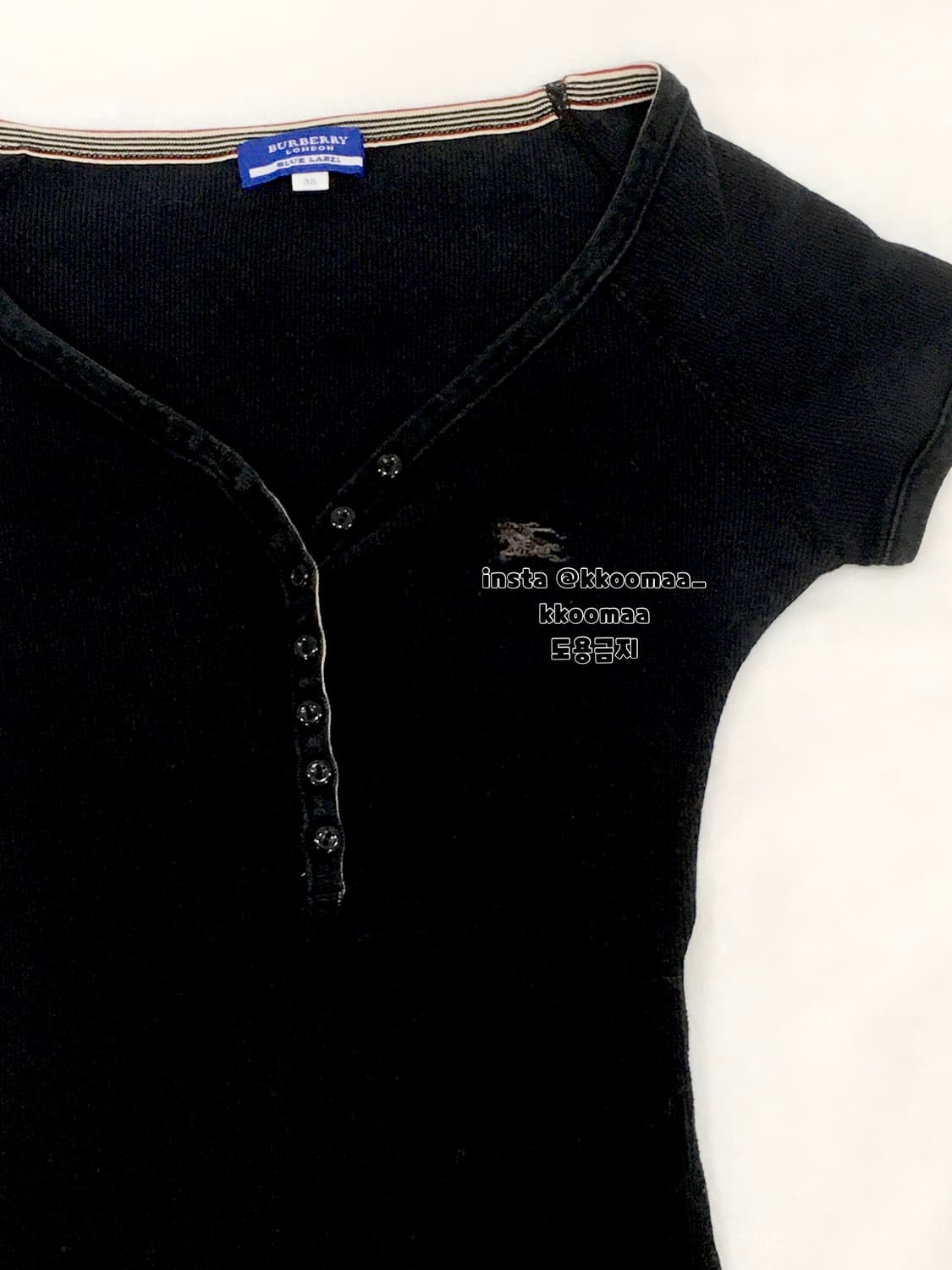 버버리 블루라벨 골지티 쫀쫀 티셔츠 상품이미지2