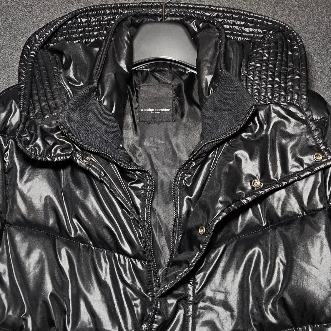 codes combine 남성 유광 패딩 105 실측 100 상품이미지3
