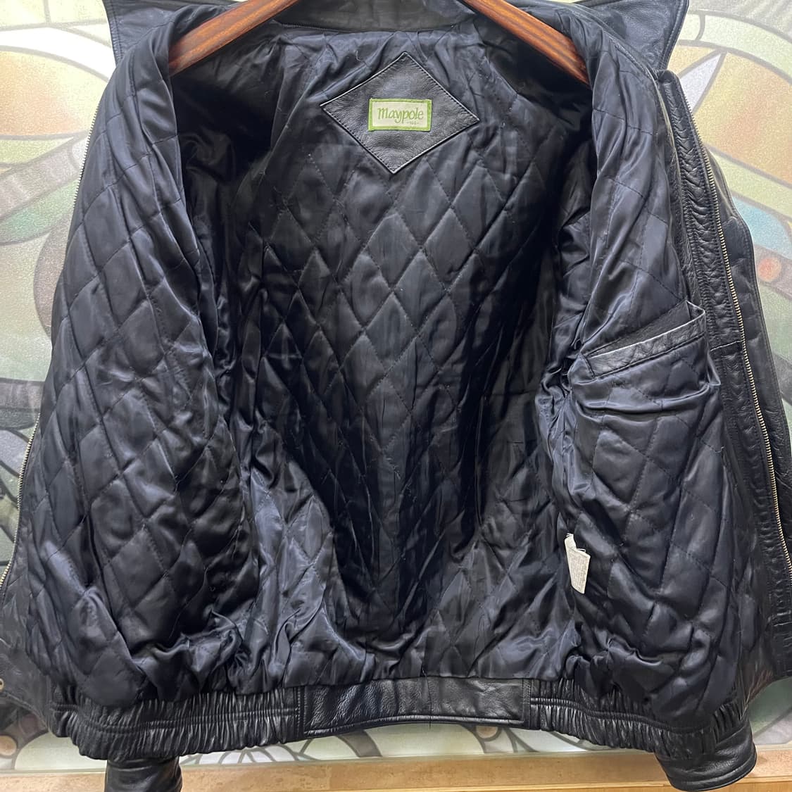 90's cow leather jacket 상품이미지5