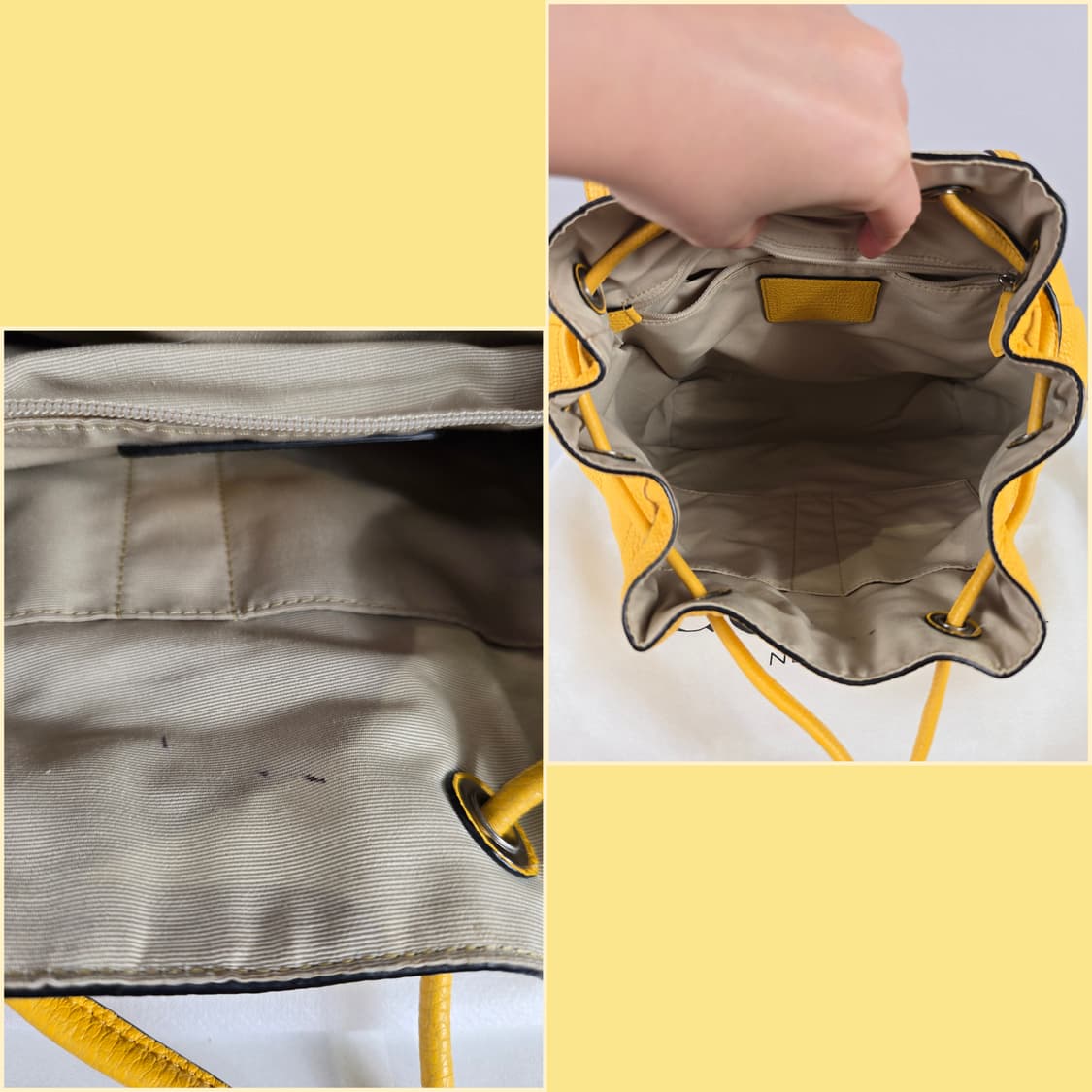 COACH 코치 레더 가죽 턴락 배낭 백팩 가방 정품 상품이미지5