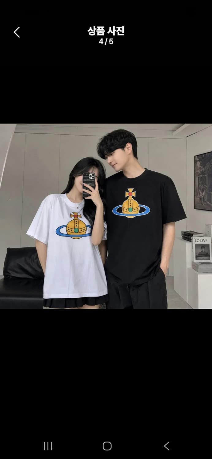 비비안 웨스트우드 오브 반팔티 상품이미지3