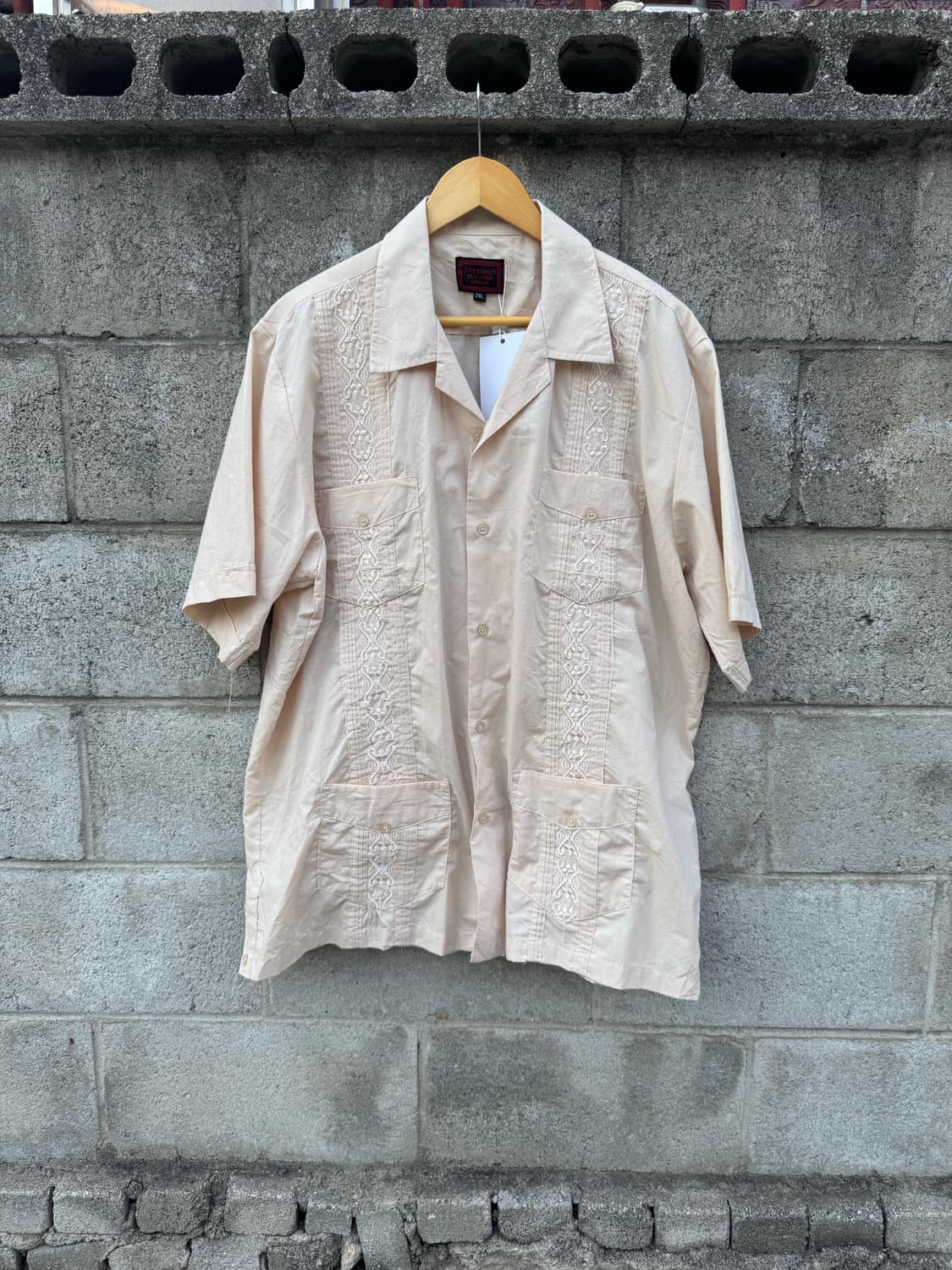 빈티지 구아야베라 쿠바 셔츠 살색 2xl 상품이미지1