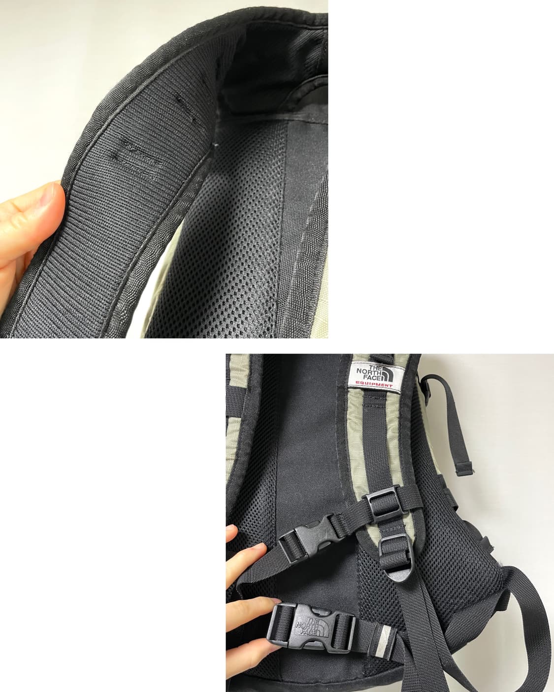 노스페이스 소형 립스탑 나일론 배낭 백팩 12L _ 라이트카키 상품이미지6