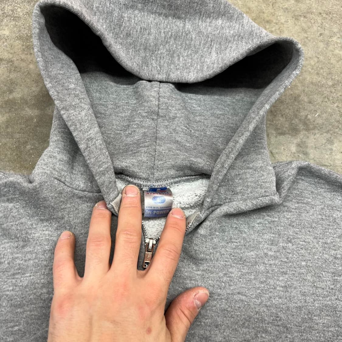 10s 러셀 애슬레틱 후드집업 그레이 상품이미지3