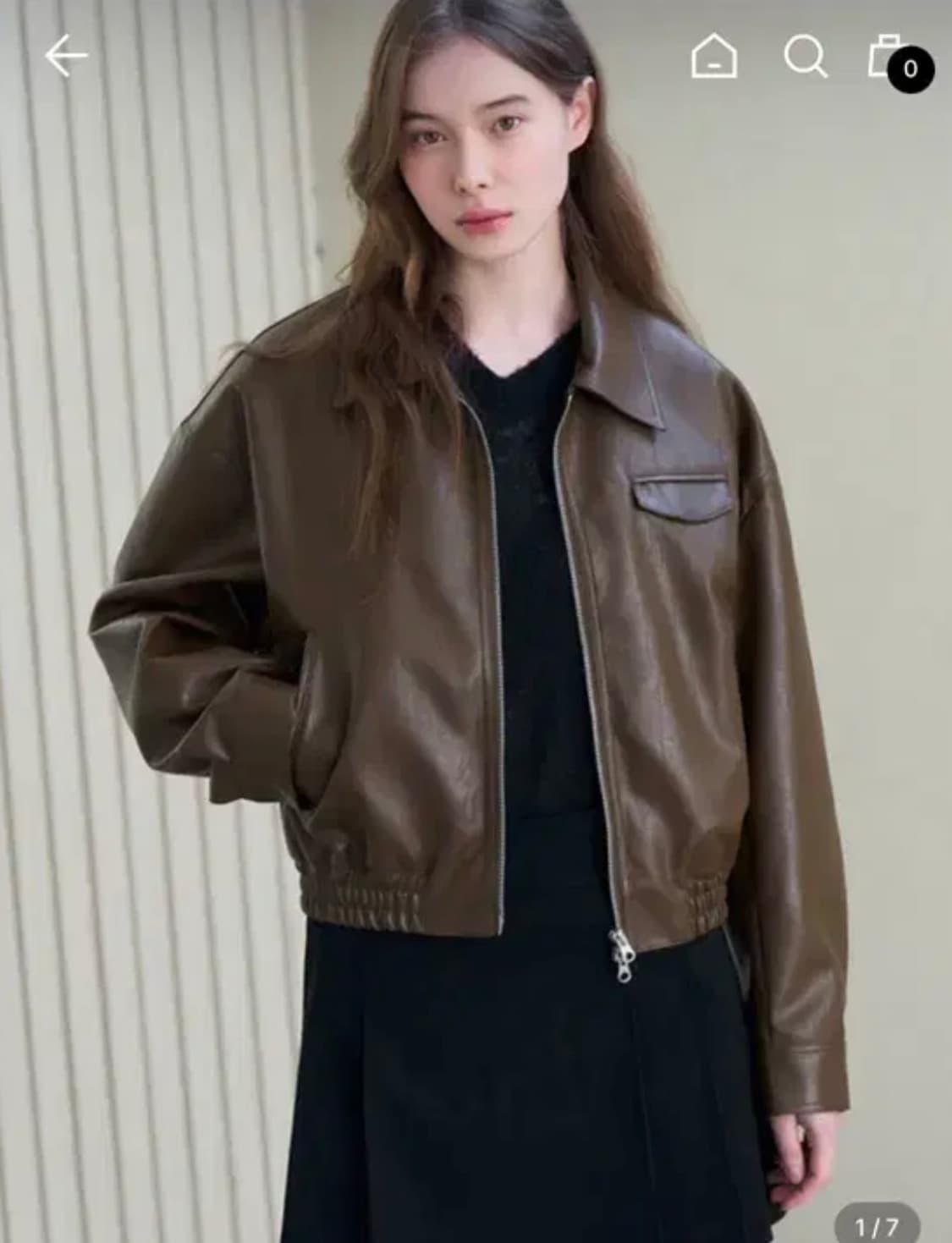 드로우핏 크랙래더자켓(브라운) 상품이미지1