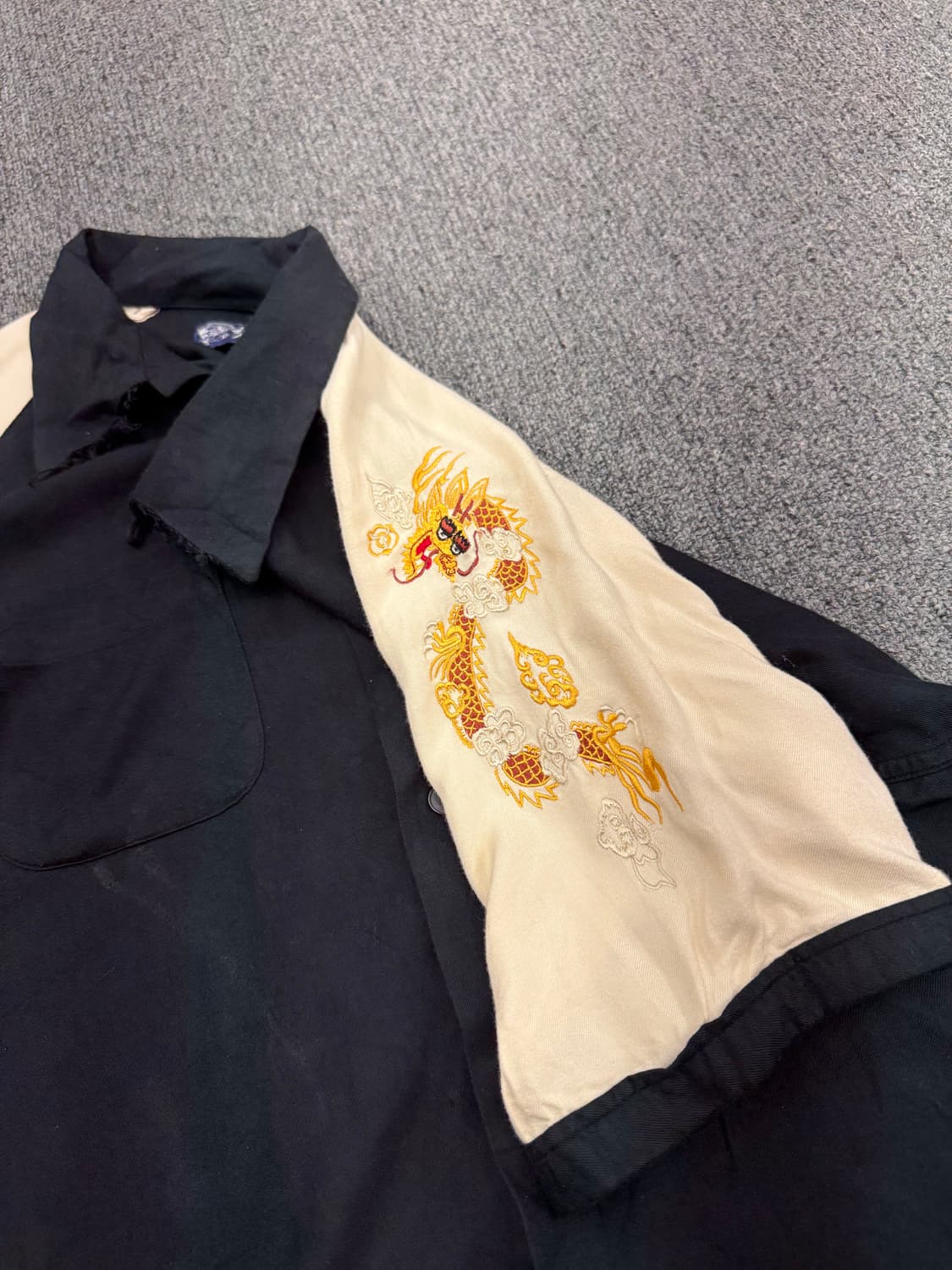 OS)Japanese vintage 자수 볼링 반팔셔츠 상품이미지4