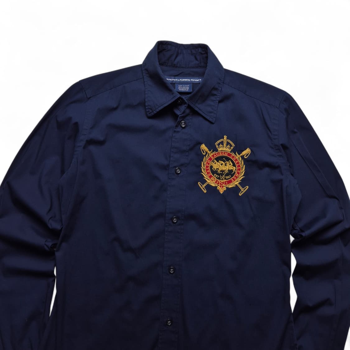 [S] 폴로 랄프로렌 크레스트 로고 포플린 셔츠 네이비 상품이미지2
