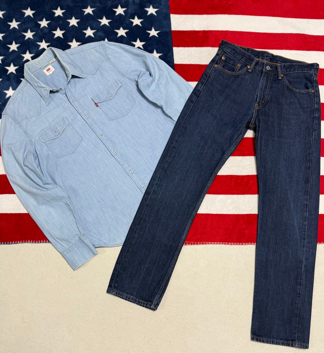 리바이스 샴브레이셔츠 Levi’s Chambray Shirt [L]빈티지 상품이미지9